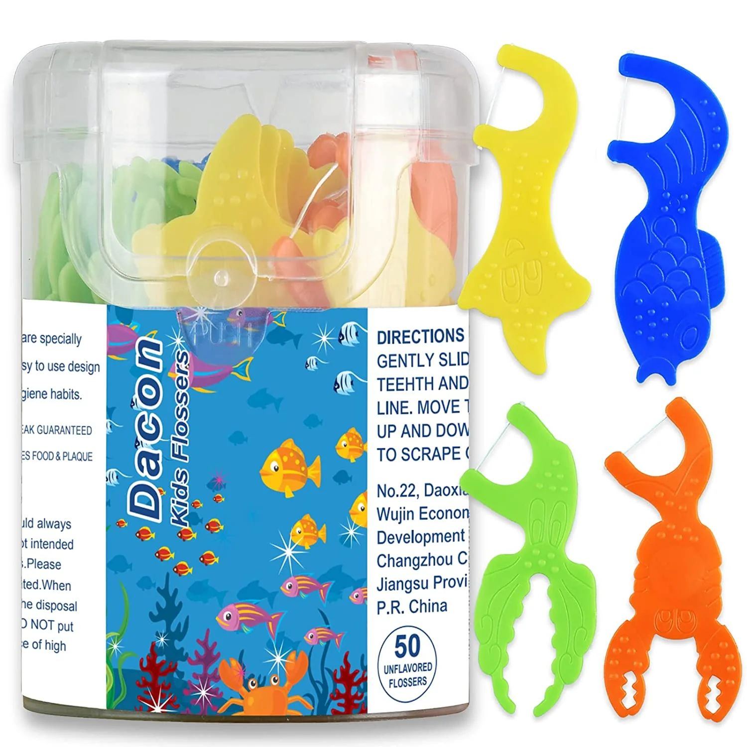 Acclean Flosser Kids Assorted Sea Creatures - Image 2