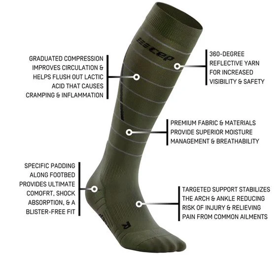 CEP Reflective Tall Compression Socks Men - Image 2