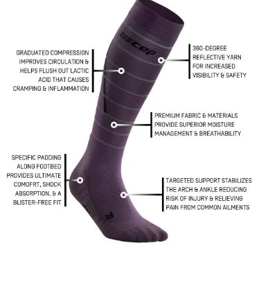 CEP Reflective Tall Compression Socks Men - Image 25