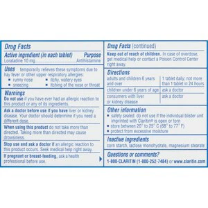 Claritin Allergy 24 Hour Tablets - Image 4