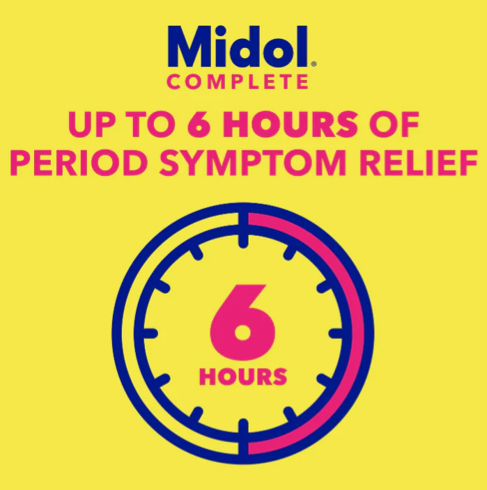 Midol Complete Menstrual Pain Relief Gelcaps with Acetaminophen 24/ct - Image 2