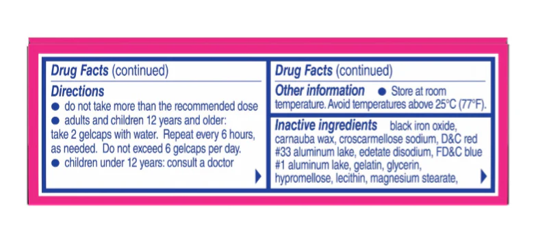 Midol Complete Menstrual Pain Relief Gelcaps with Acetaminophen 24/ct - Image 5