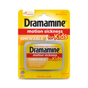 Dramamine Chewable Motion Sickness Relief for Kids, Grape, 8 CT - Image 2