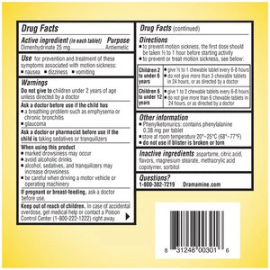 Dramamine Chewable Motion Sickness Relief for Kids, Grape, 8 CT - Image 3