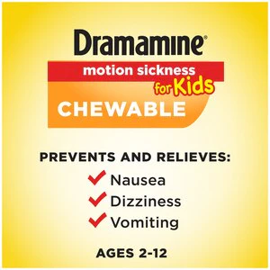 Dramamine Chewable Motion Sickness Relief for Kids, Grape, 8 CT - Image 6