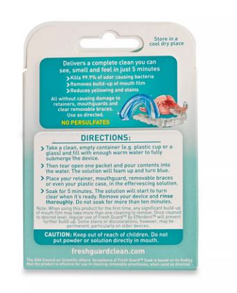 Fresh Guard By Efferdent Retainer Cleaner Effervescent Soak - Image 2