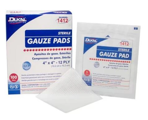 Gauze Sponge 12 Ply Sterile 2" x 2" 100/Bg - Image 2