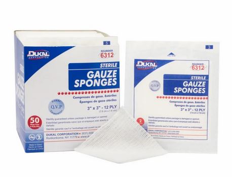 Gauze Sponge 12 Ply Sterile 2" x 2" 100/Bg - Image 3