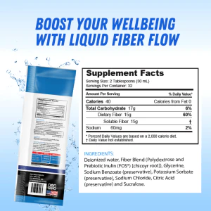 Liquid Fiber Flow® Liquid Fiber Supplement – Individual Packets - Image 3
