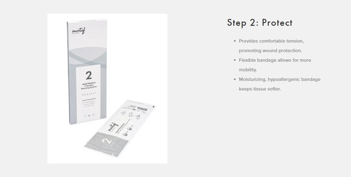 Motif Medical C Section Bandage System Stages 1,2,3 - Image 11