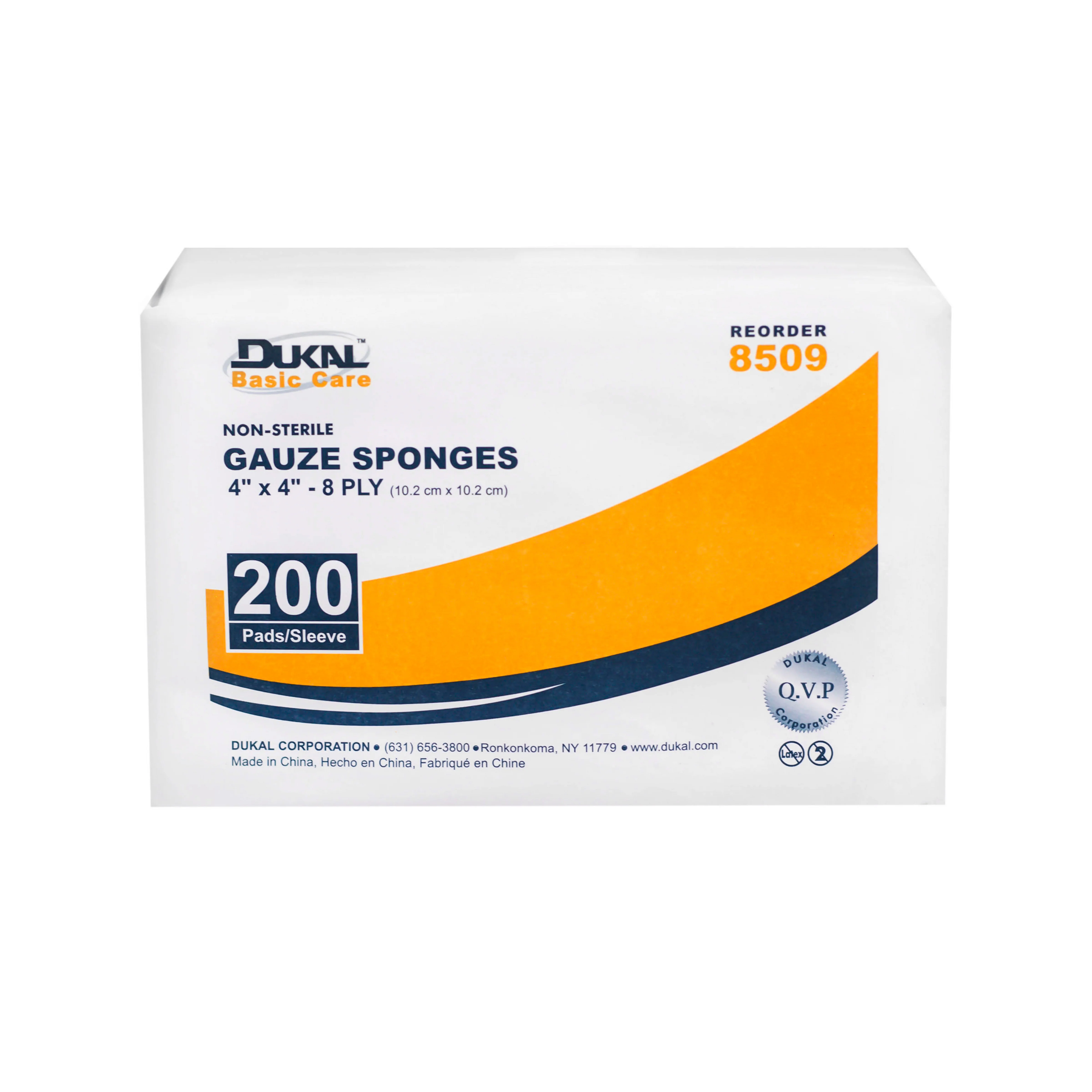 Non-Sterile Basic Care Gauze Sponge 4 x 4 8-Ply 200/BG - Image 2