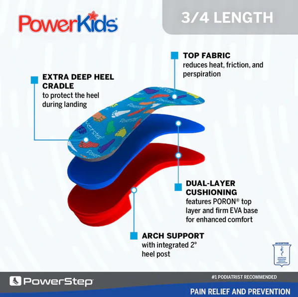 PowerStep Pinnacle Junior 3/4 Insoles - Image 2