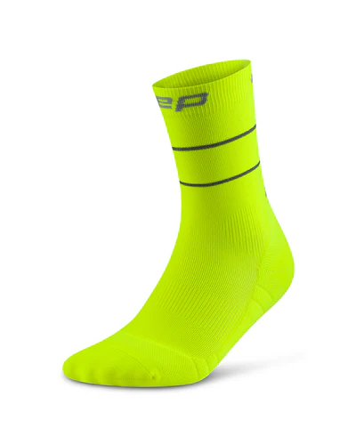 Pro Run Reflective Mid Cut Socks, Unisex - Image 2